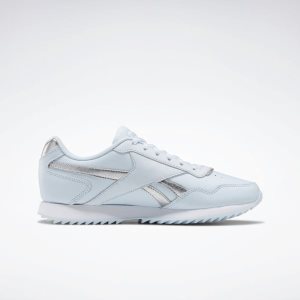 Reebok Royal Glide Ripple Turnschuhe Damen - Blau/Silber Metal/Weiß - DE 307-QDM